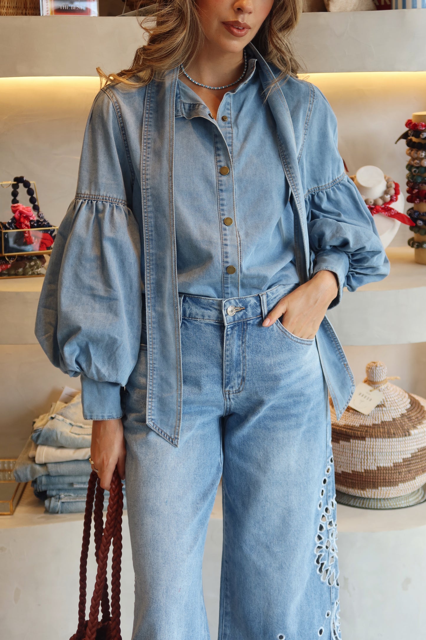Texas - Eyelet Jeans