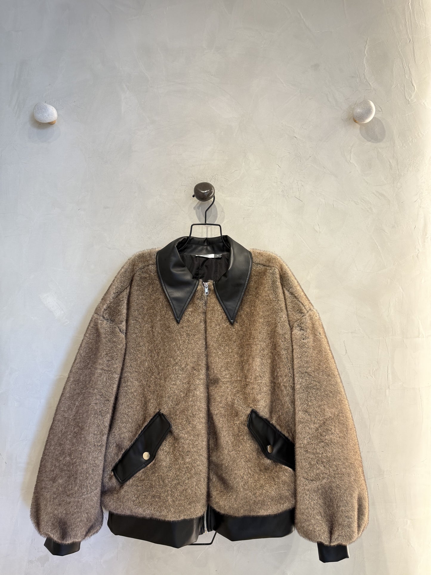 Aspen - Contrast Fur Jacket