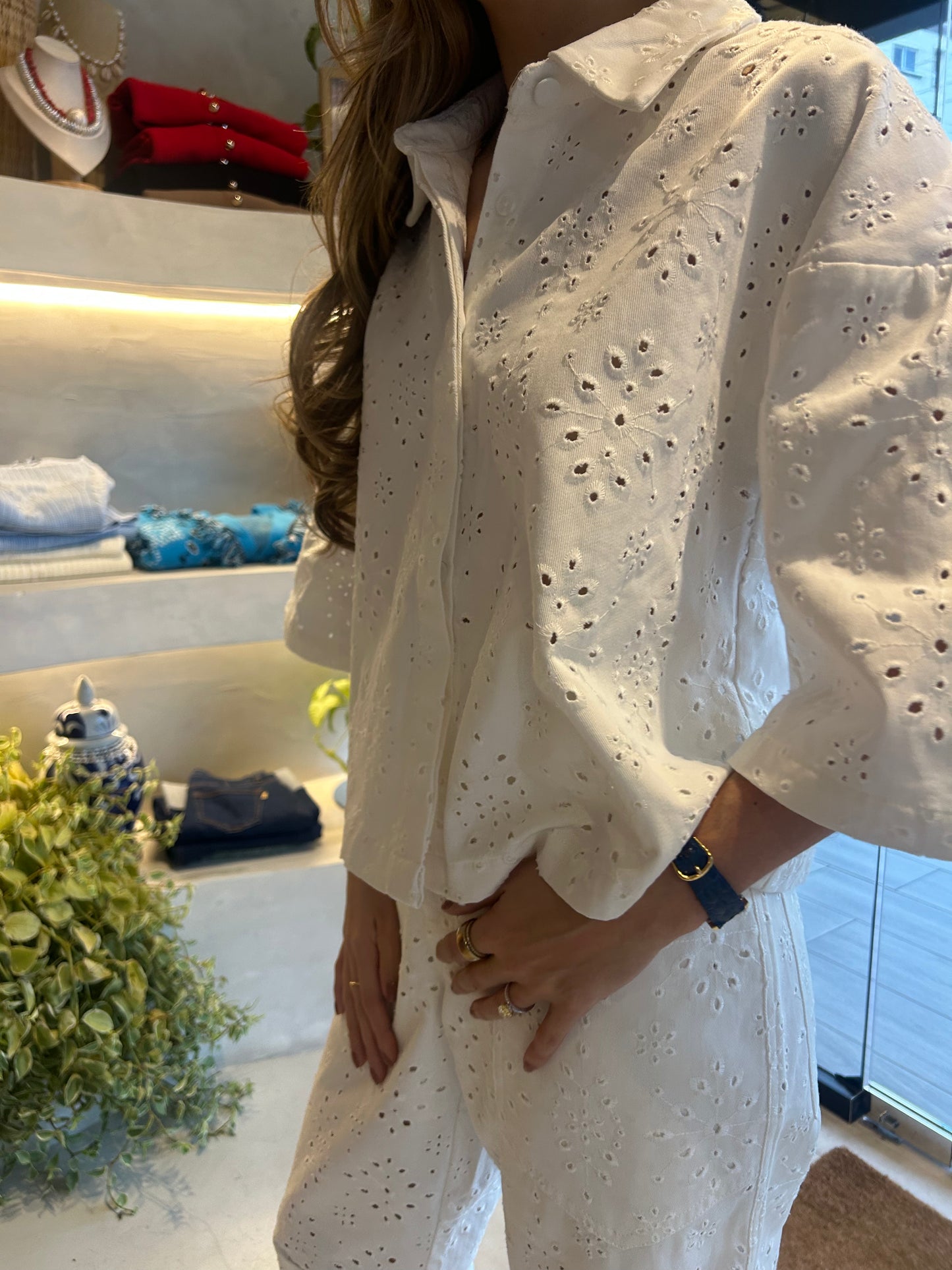 Maryland - White Eyelet Set