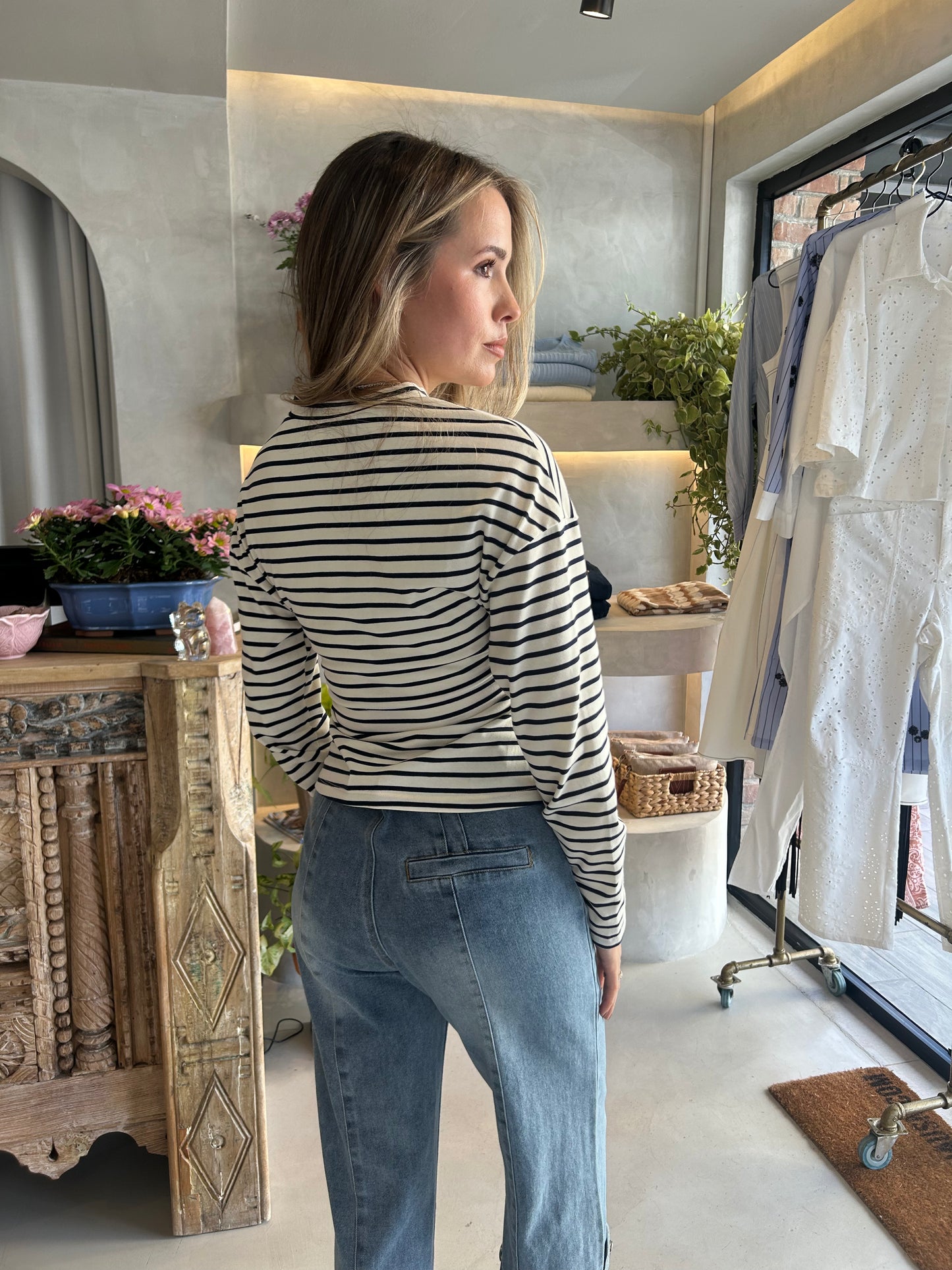 Nantucket - Stripe Twist Tee