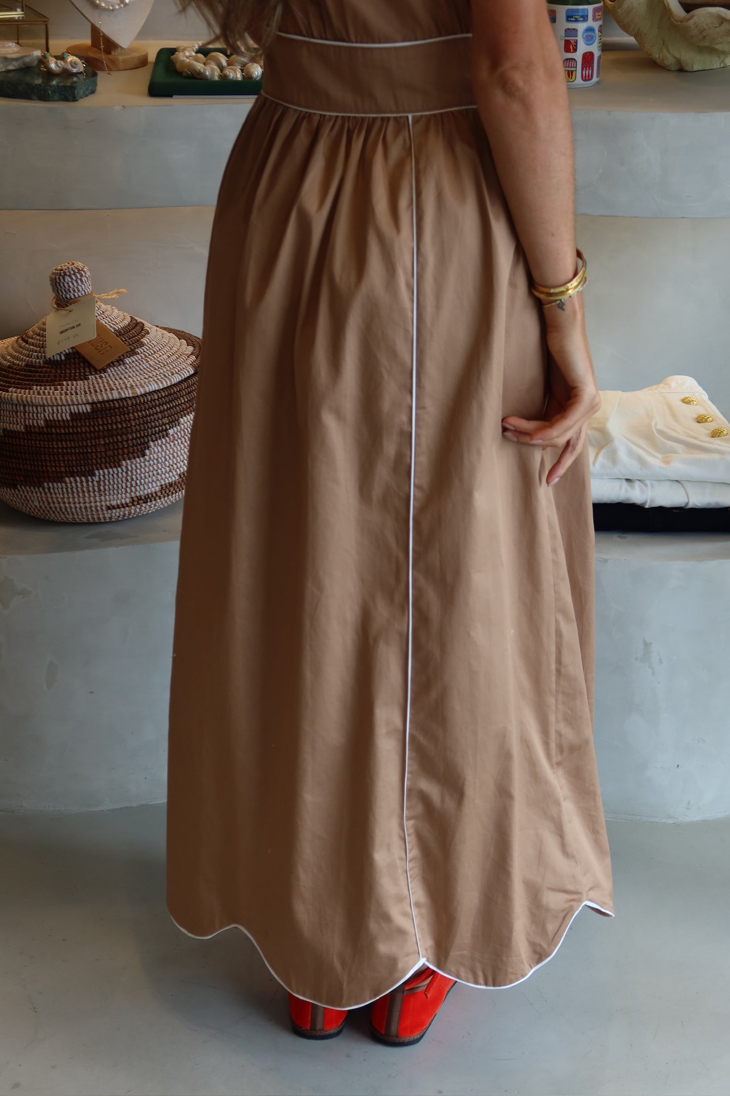 Tarmac to Tropics - Taupe Dress