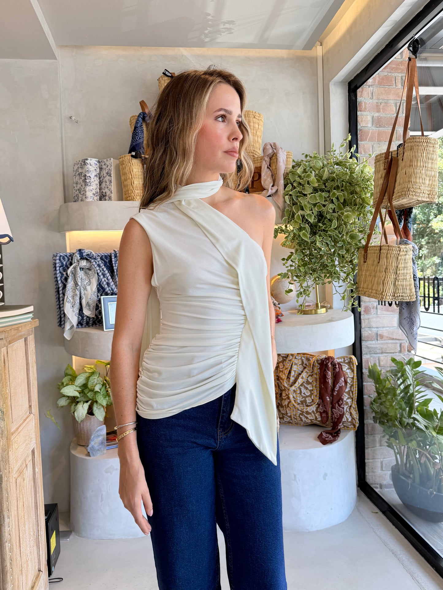 City Center - Scarf Top
