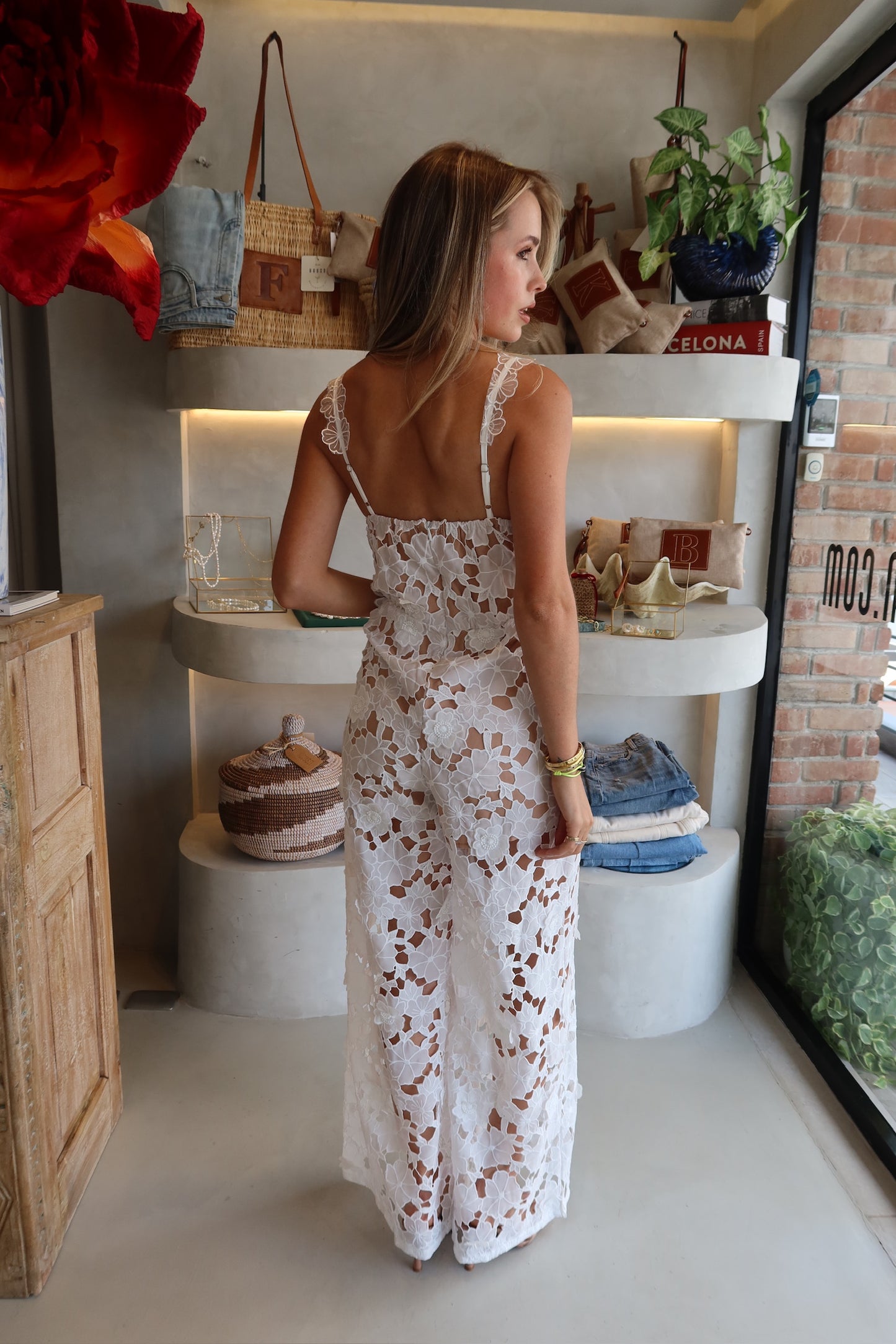 Something White - Lace Jumpsuit