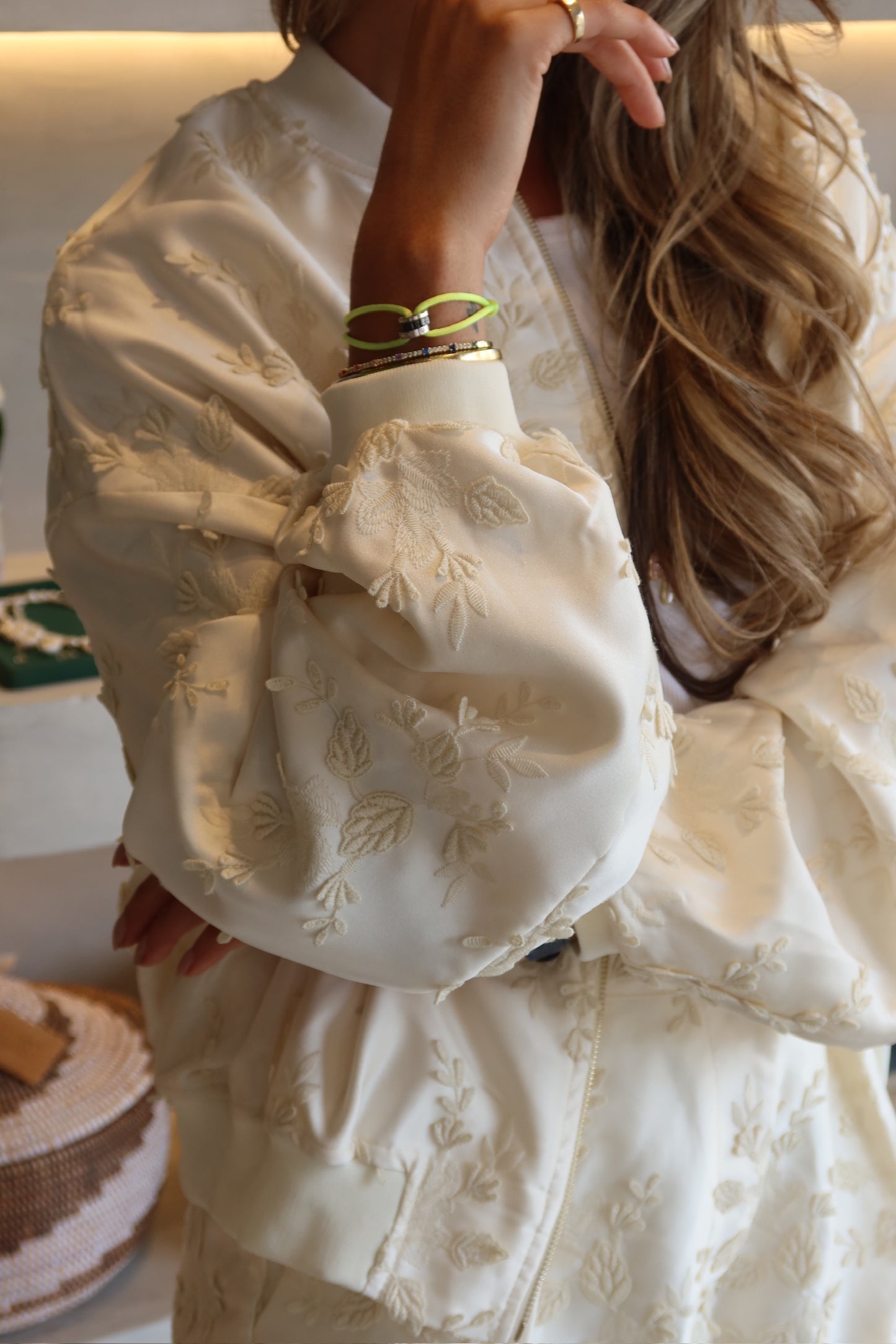 Michelle - Embroidered Bomber Set