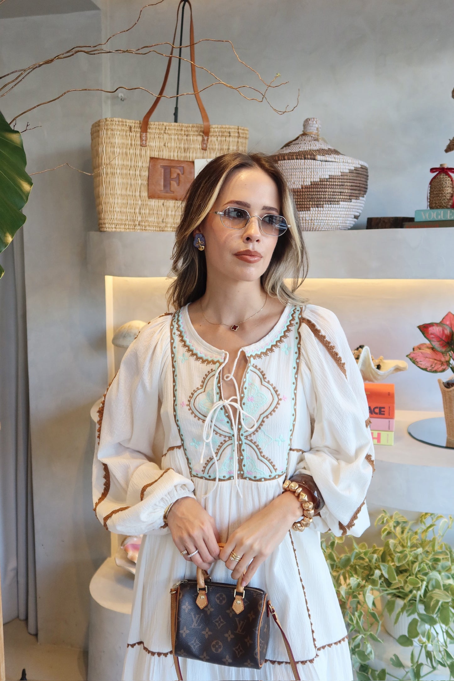 Riviera Maya - Embroidered Maxi Dress