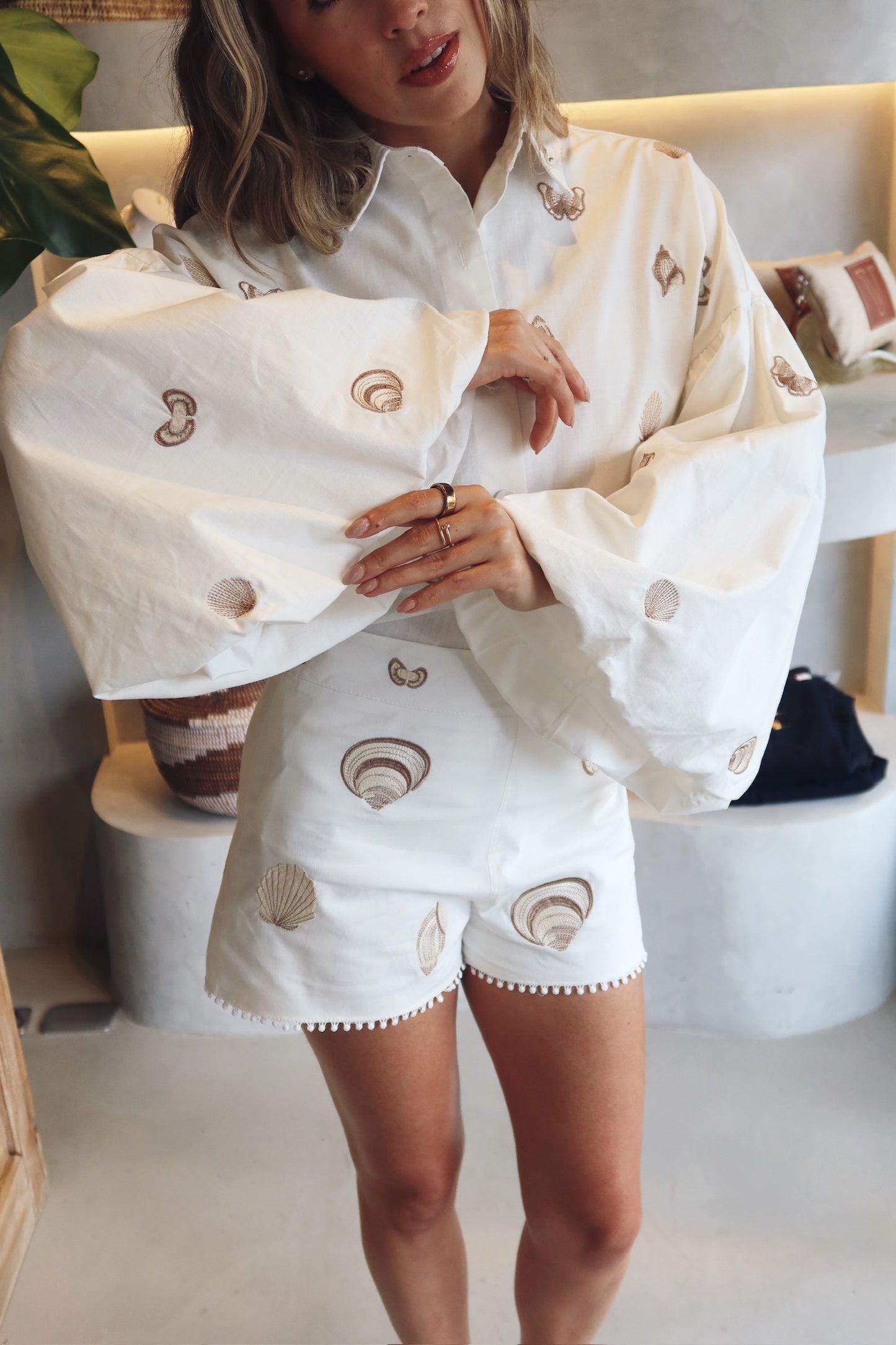 Sabrina - Sea Shell Short Set