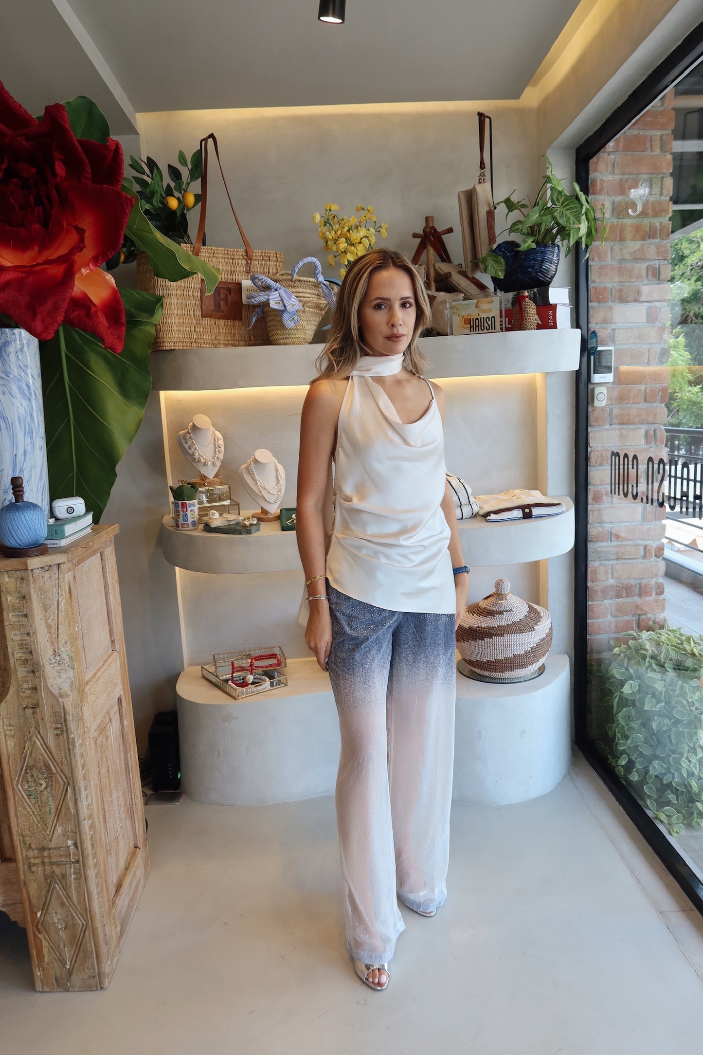 The Vittoria - Slip Scarf Top
