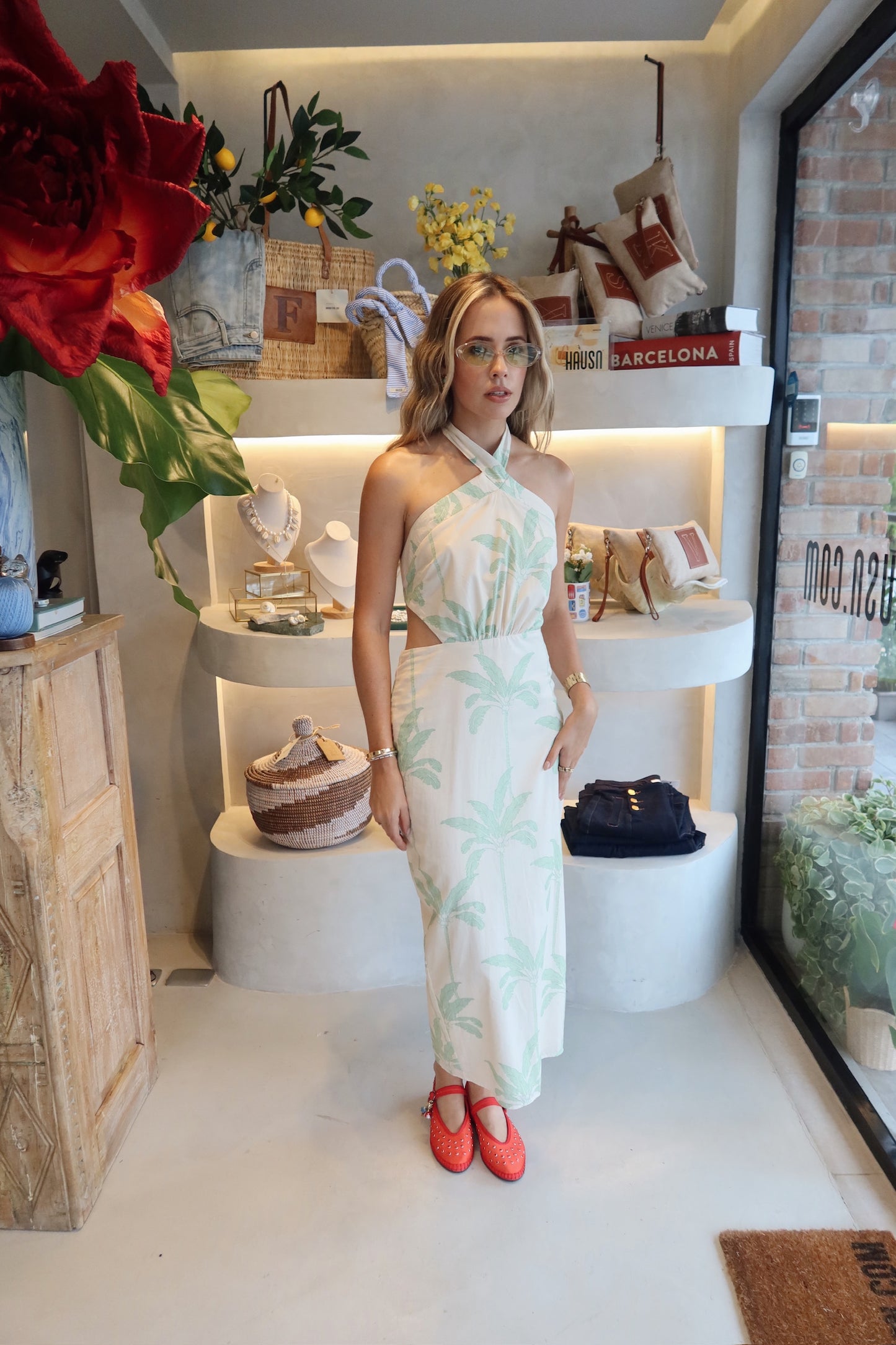 Marbella - Halter Midi Dress