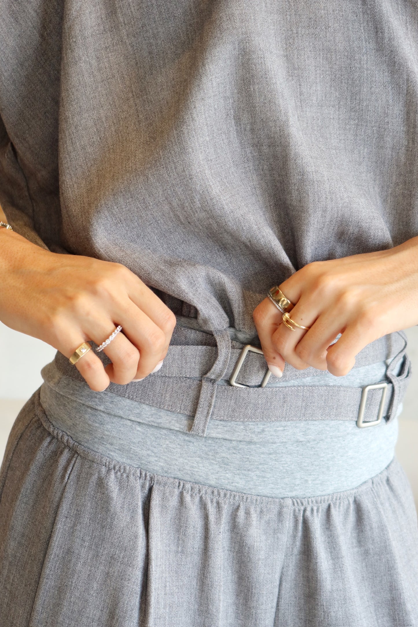 Isabel - Foldover Grey Lounge Set