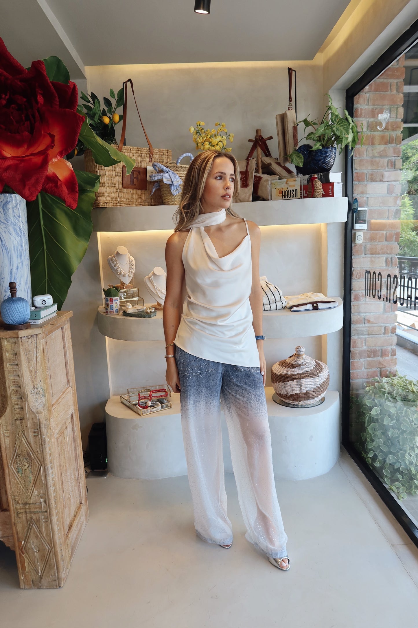 The Vittoria - Slip Scarf Top