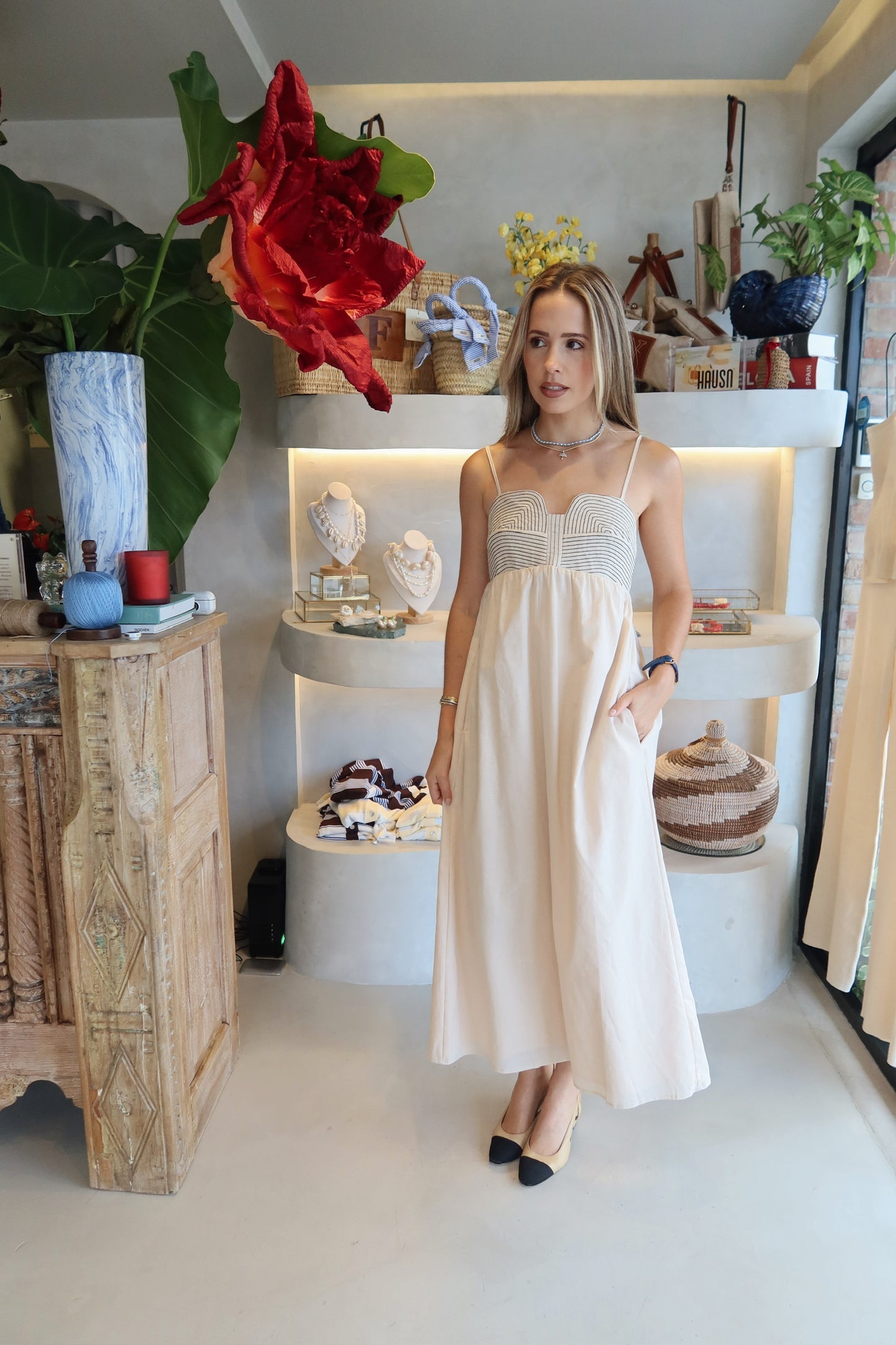 Samana - Stitch Midi Dress