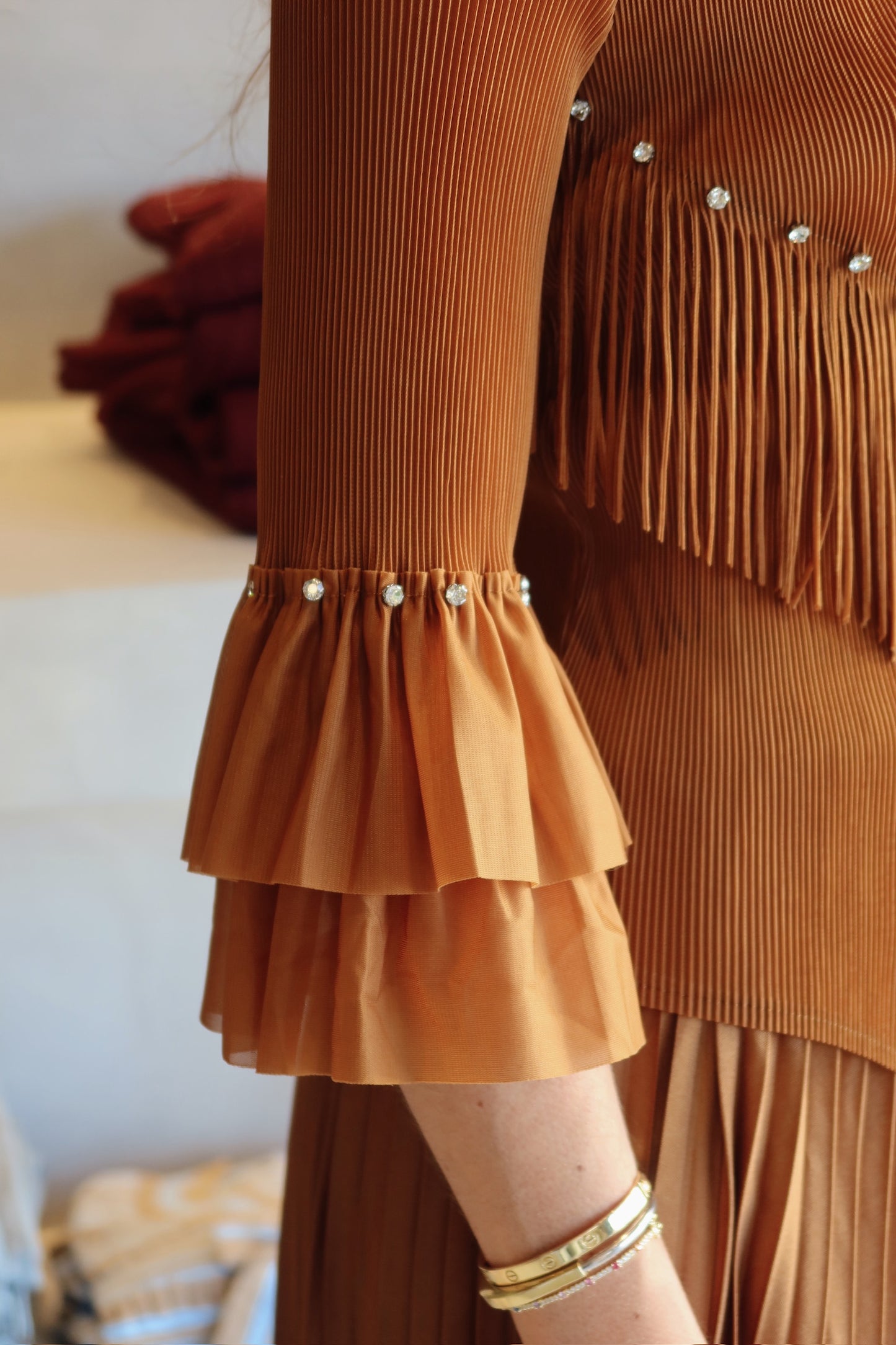 Weekend in Aspen - Camel Skirt Set