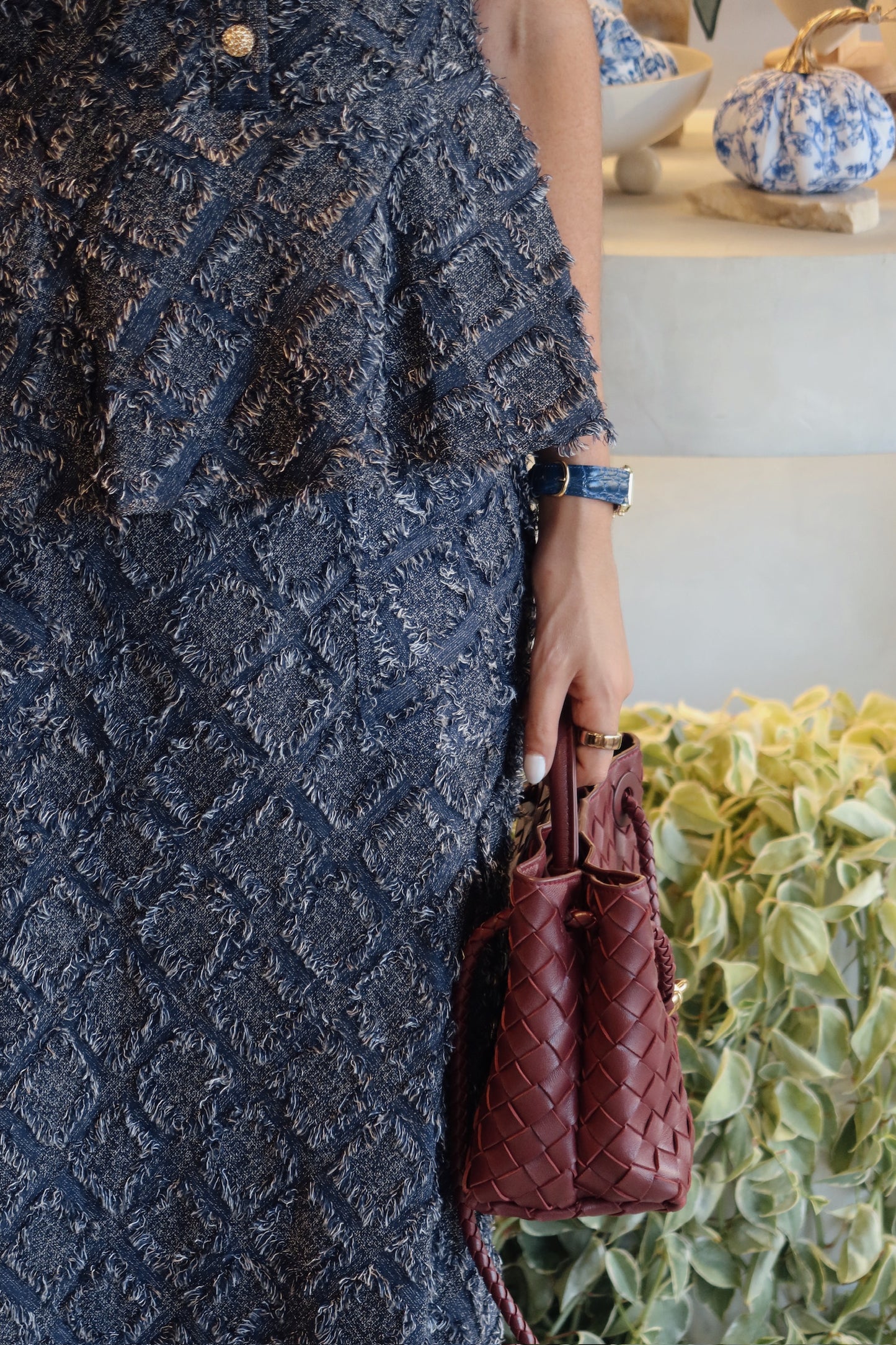 Blue Terminal - Denim Skirt Set
