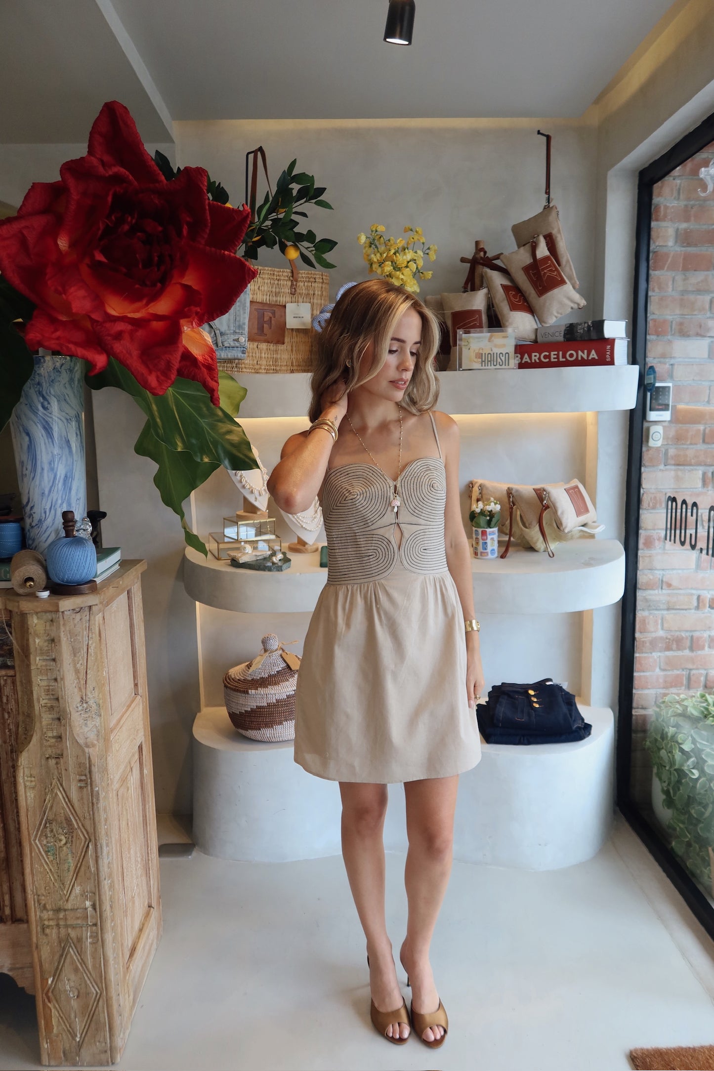 Samana - Stitch Mini Dress