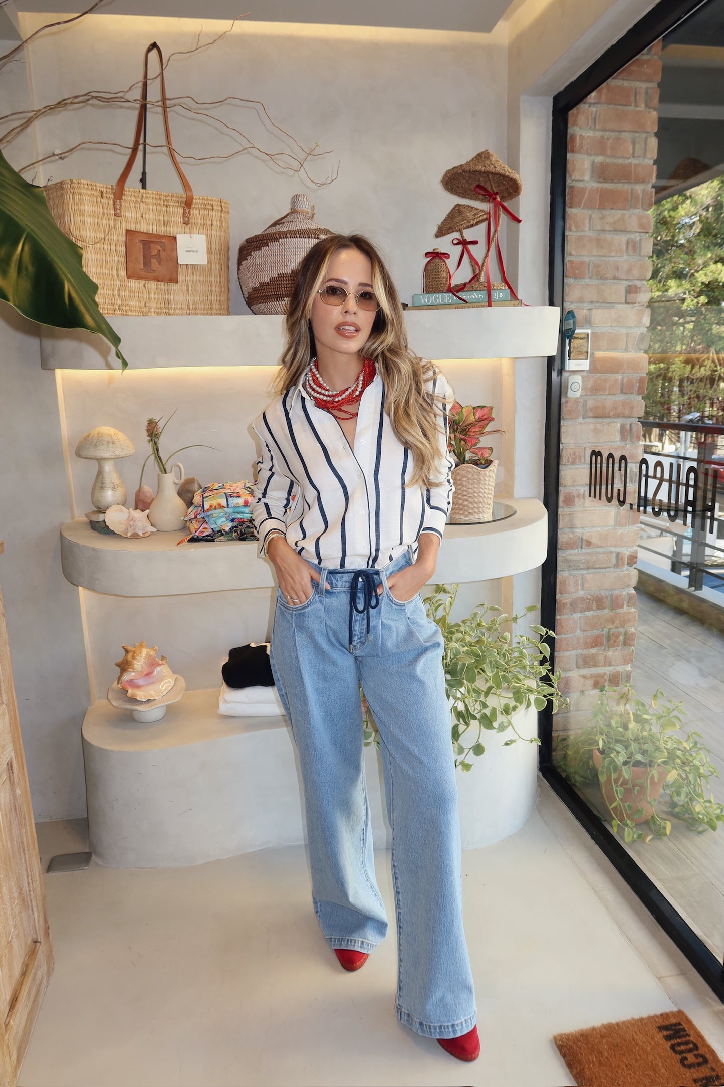 Fisherisland - Linen Stripe Shirt