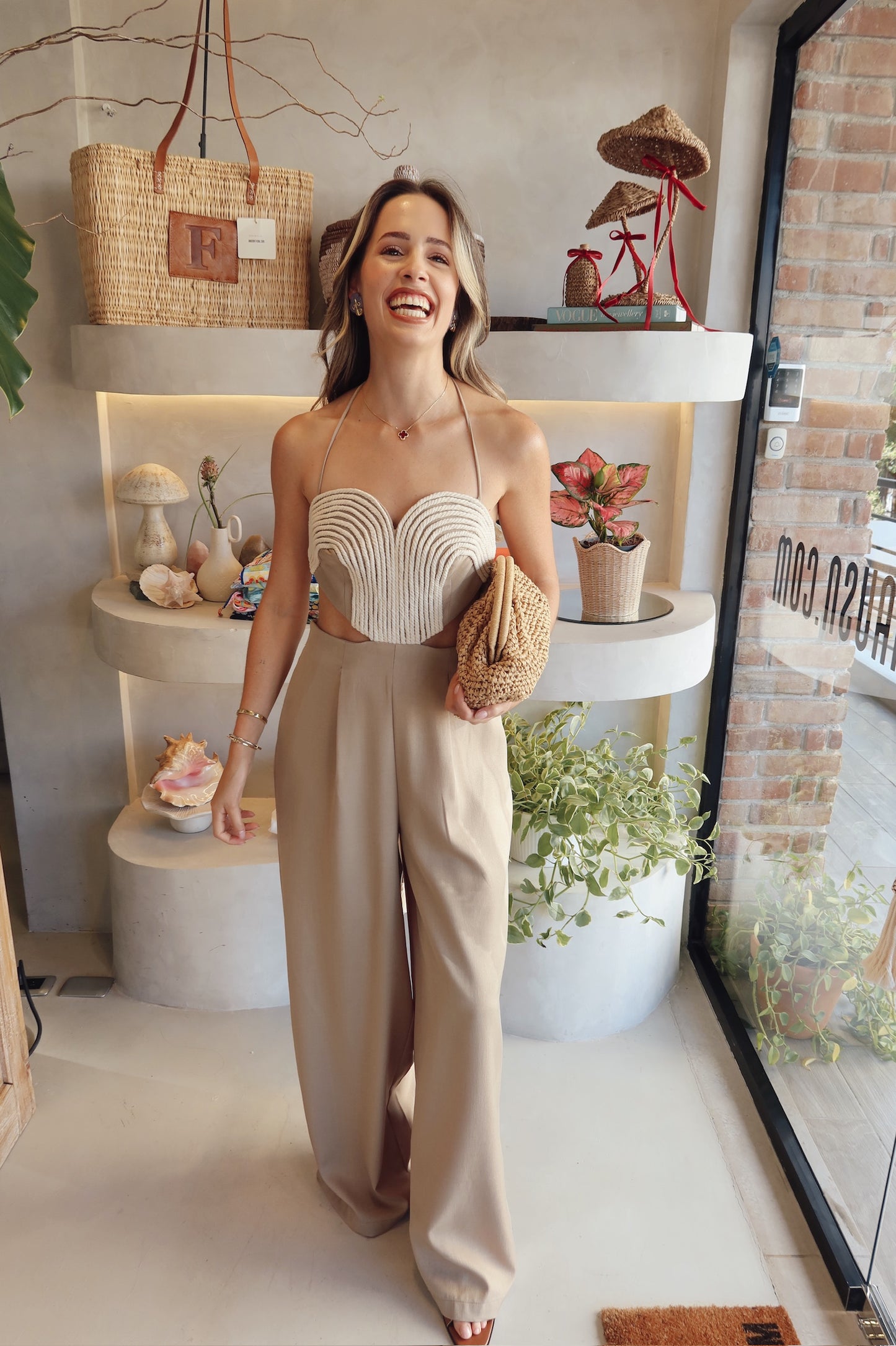 Giselle - Olive Rope Jumpsuit