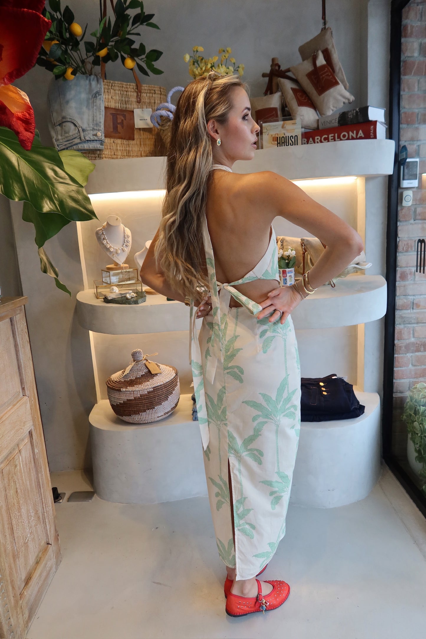 Marbella - Halter Midi Dress