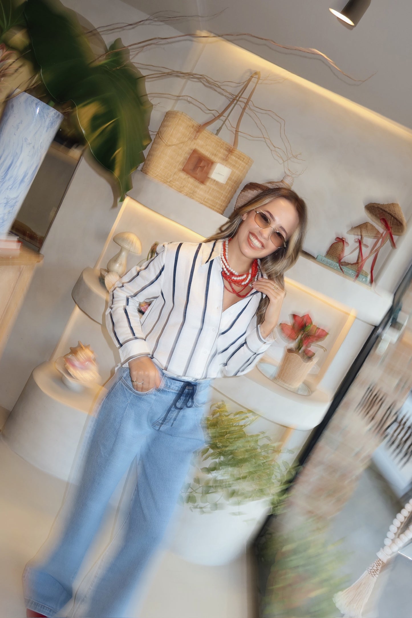 Fisherisland - Linen Stripe Shirt