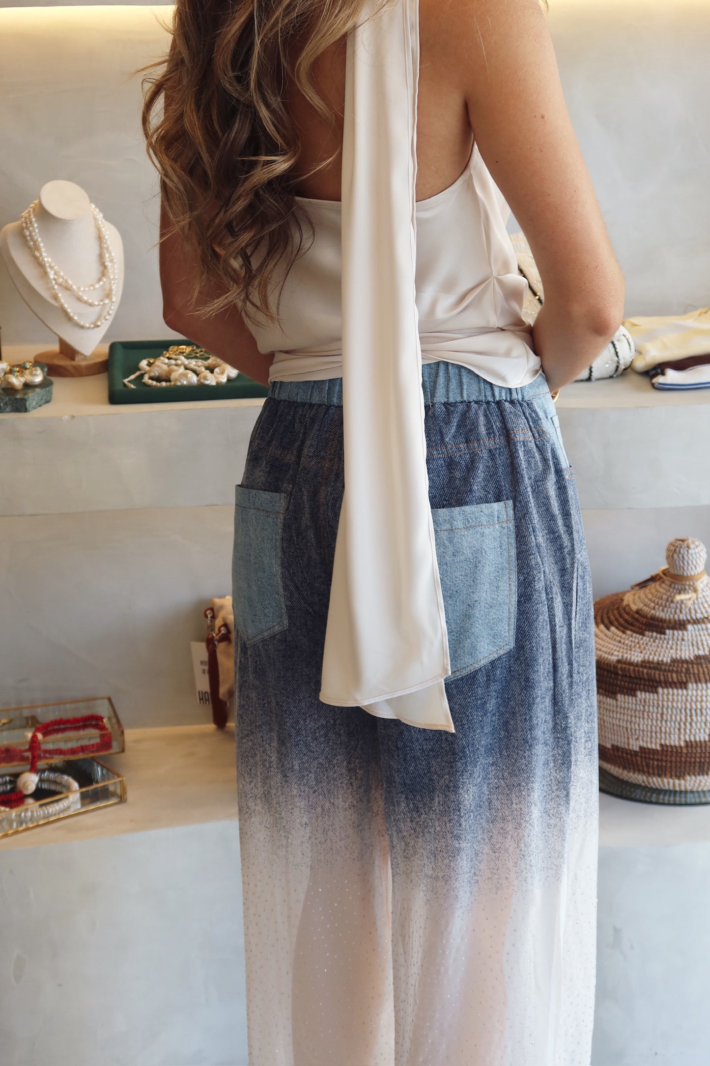 Ibiza - Sequin Two Tone Pant