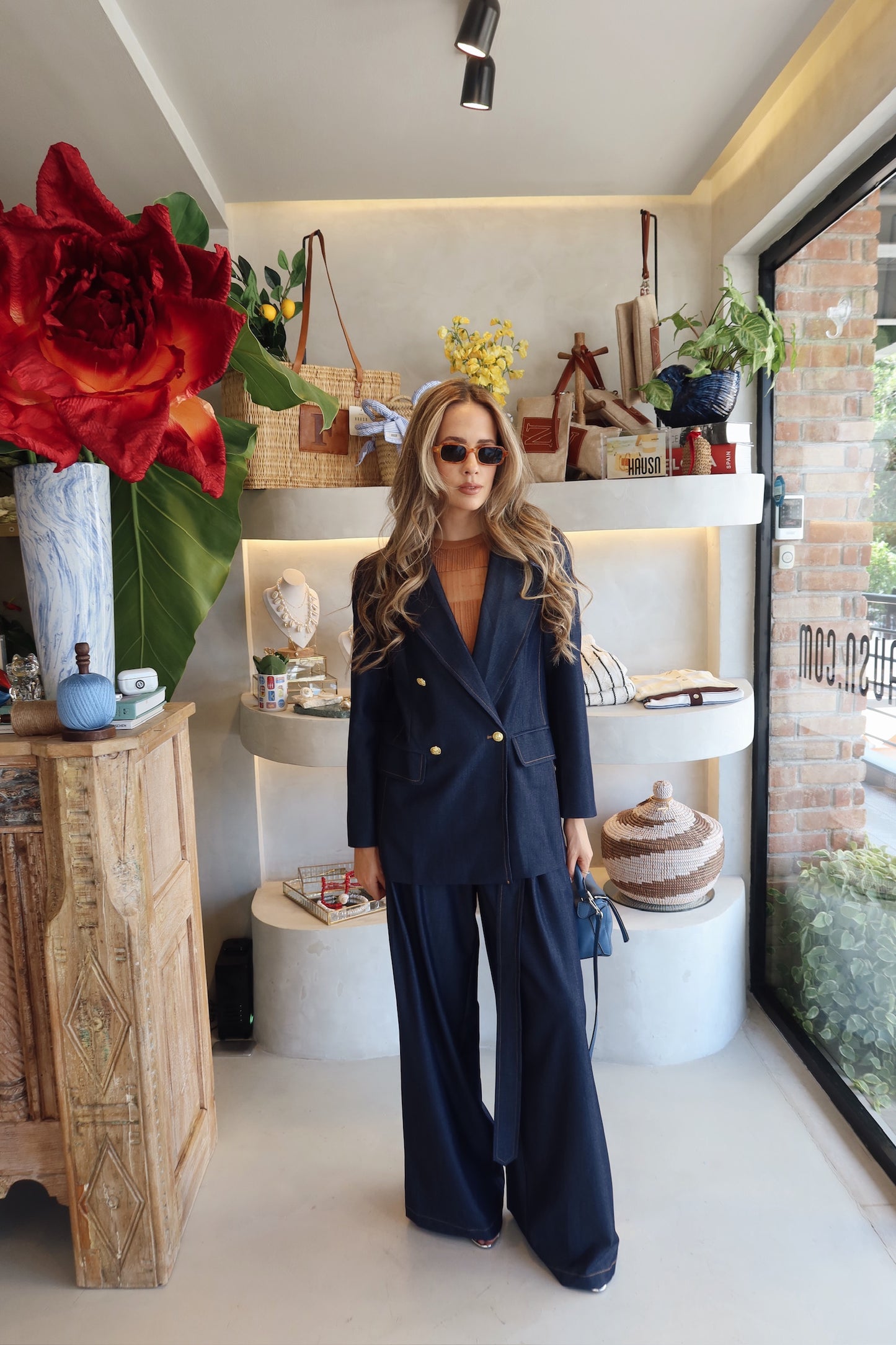 Madrid - Denim Pant Set