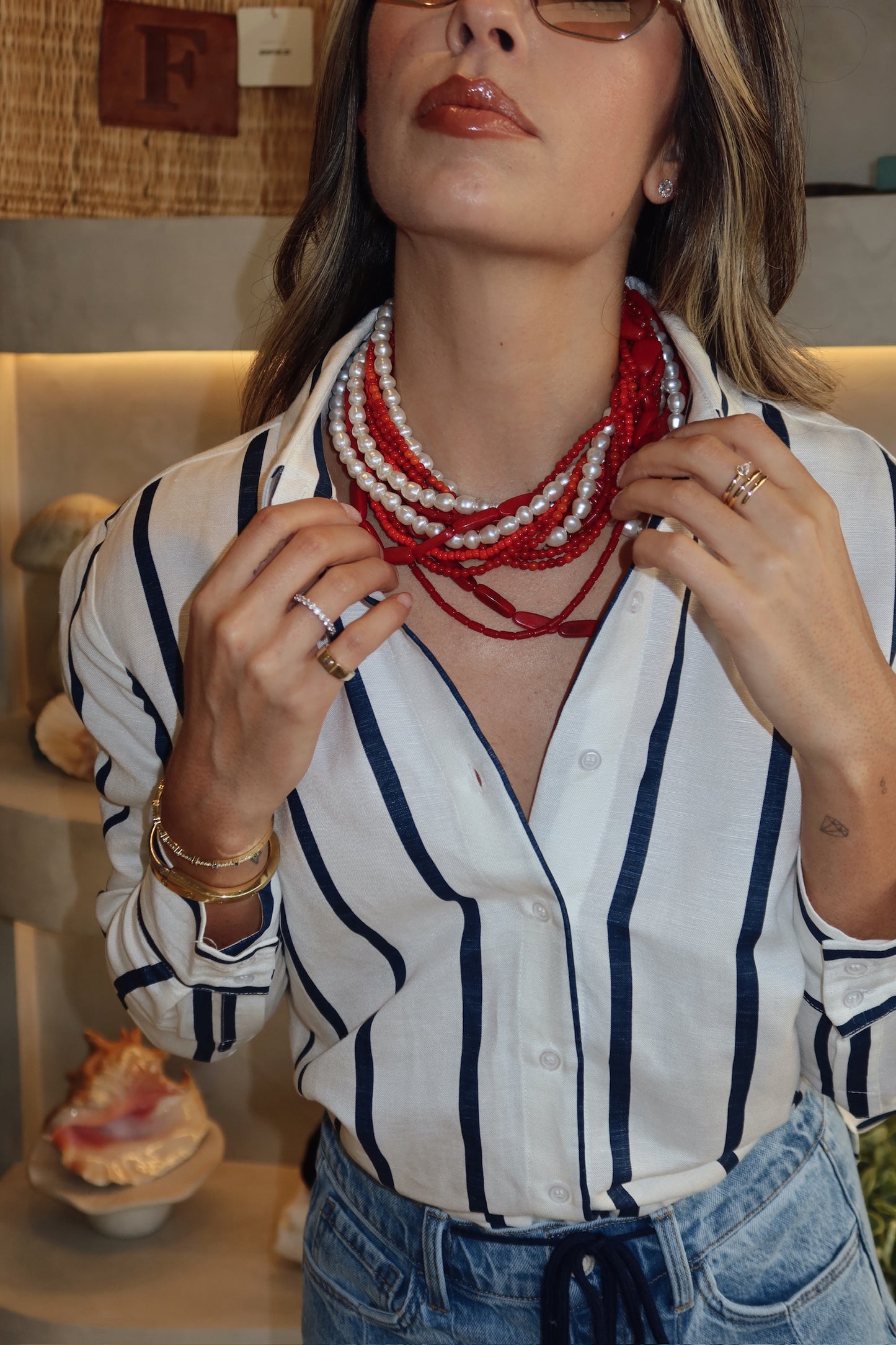 Fisherisland - Linen Stripe Shirt