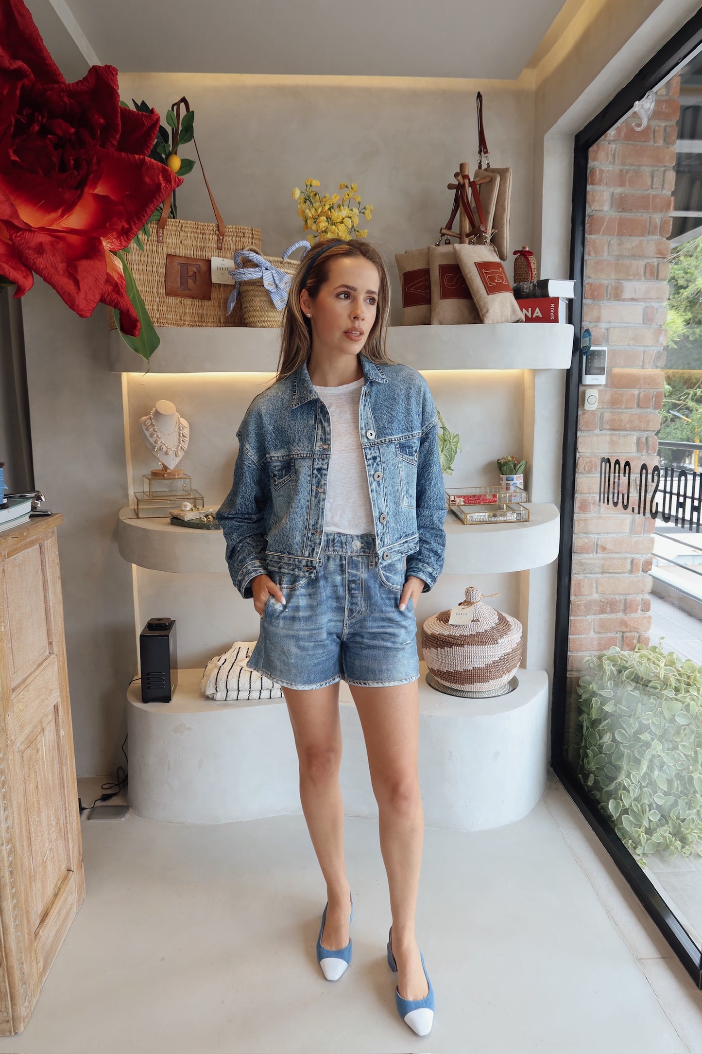 Warehausn - Denim Jogger Shacket Set