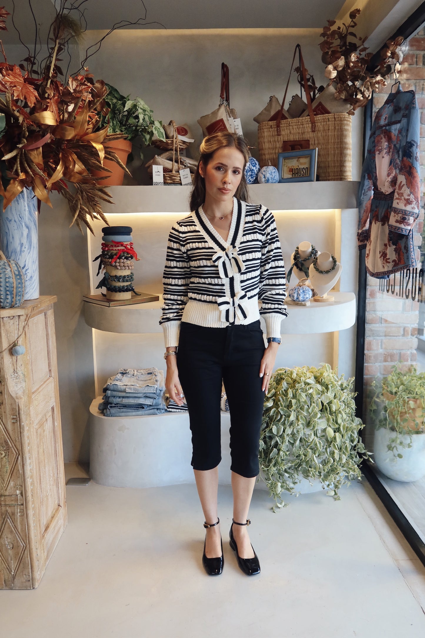 Jet Lag Knit - Bow Sweater