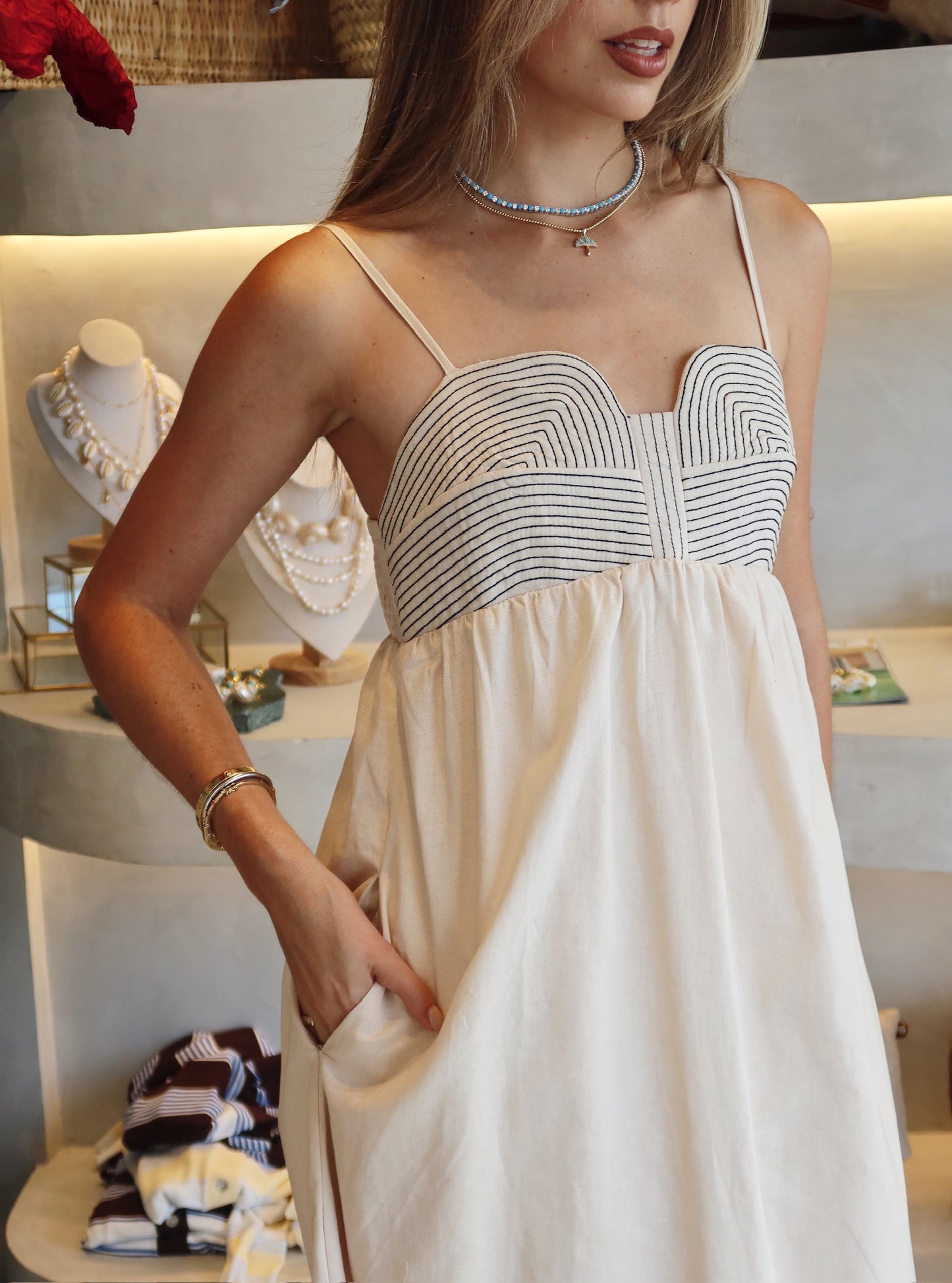 Samana - Stitch Midi Dress