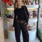 The Gaby - Plaid Contrast Pants