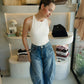 Williamsburg - Cropped Wide Leg Jeans