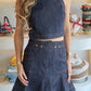 Downtown - Mini Denim Skirt Set