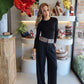 The Gaby - Plaid Contrast Pants