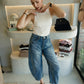 Williamsburg - Cropped Wide Leg Jeans