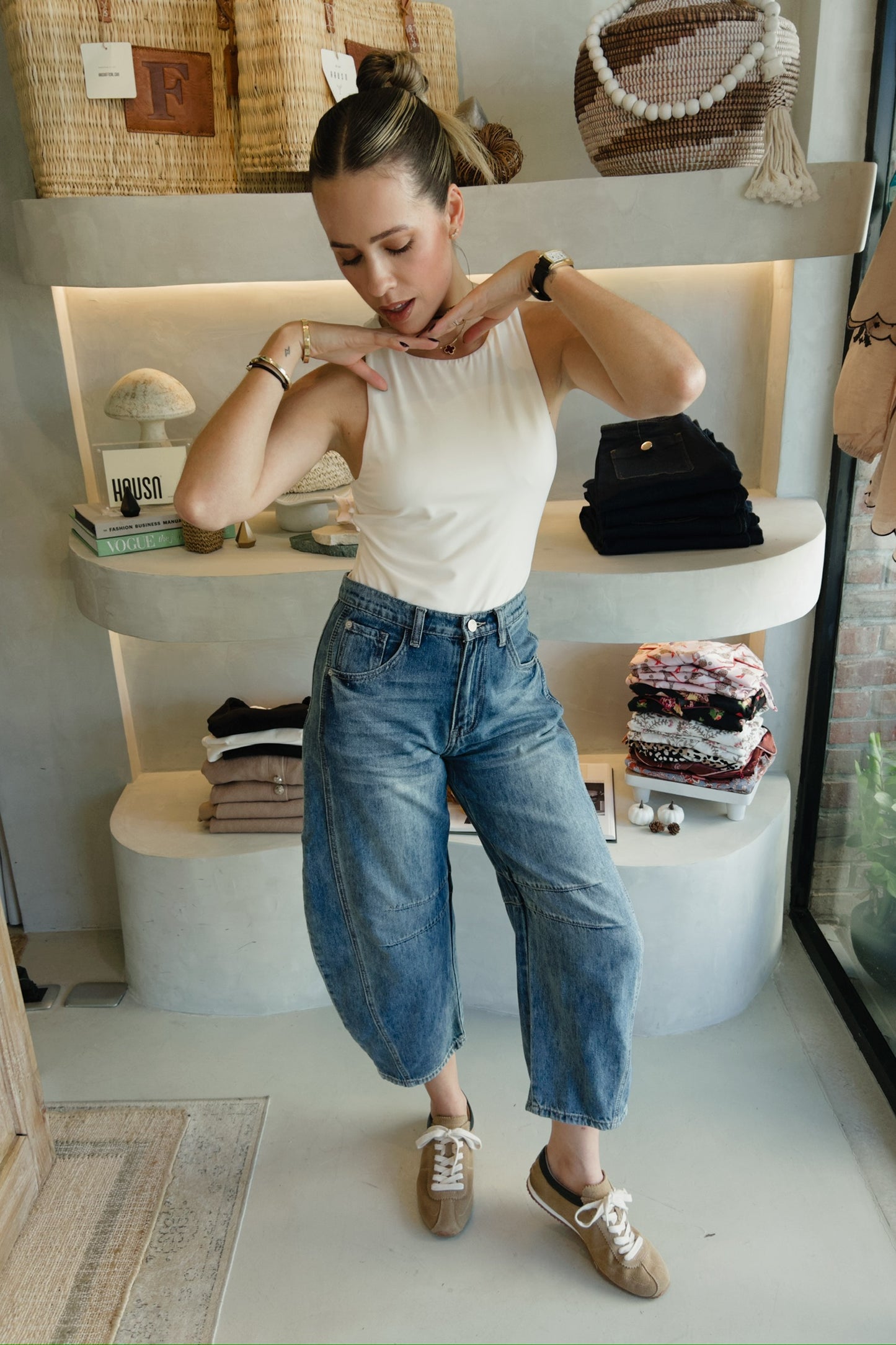 Williamsburg - Cropped Wide Leg Jeans