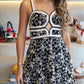Minitas B&W - Detailed Mini Dress