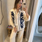 Bella - Embroidered Beige Set