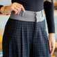The Gaby - Plaid Contrast Pants