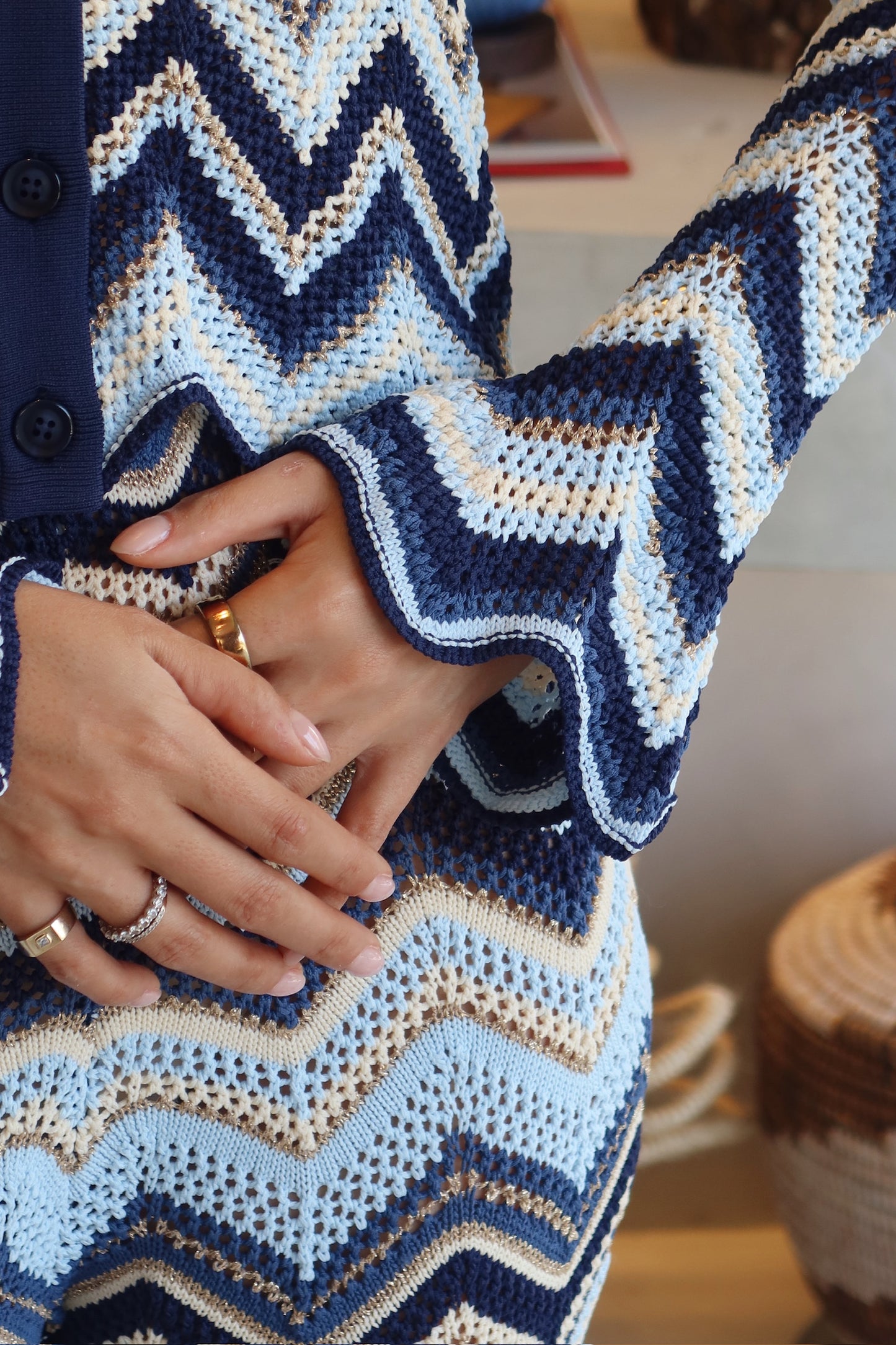 South Beach - Knit Blue Set