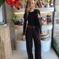 The Gaby - Plaid Contrast Pants
