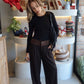 The Gaby - Plaid Contrast Pants