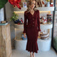Charleston - Knit Set Skirt Burgundy