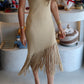 Pacha - Gold Fringe Dress