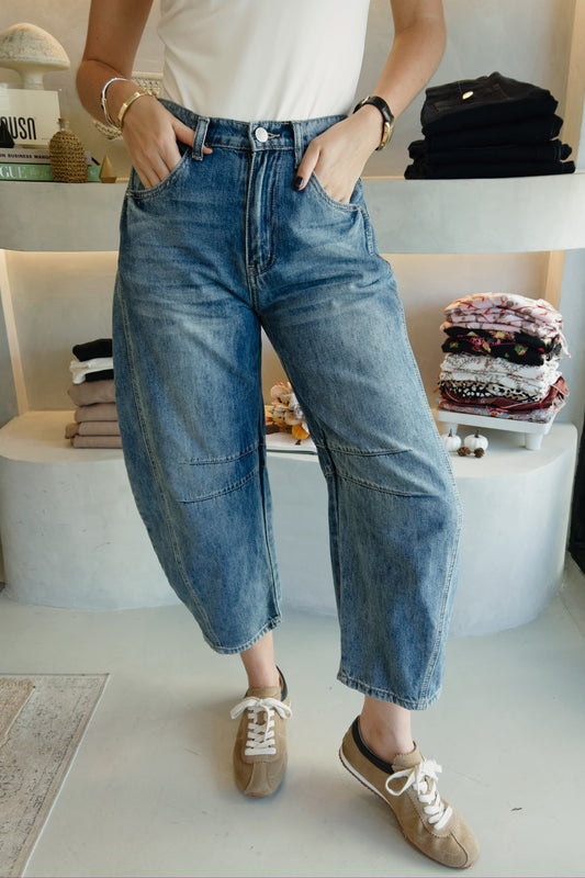 Williamsburg - Cropped Wide Leg Jeans