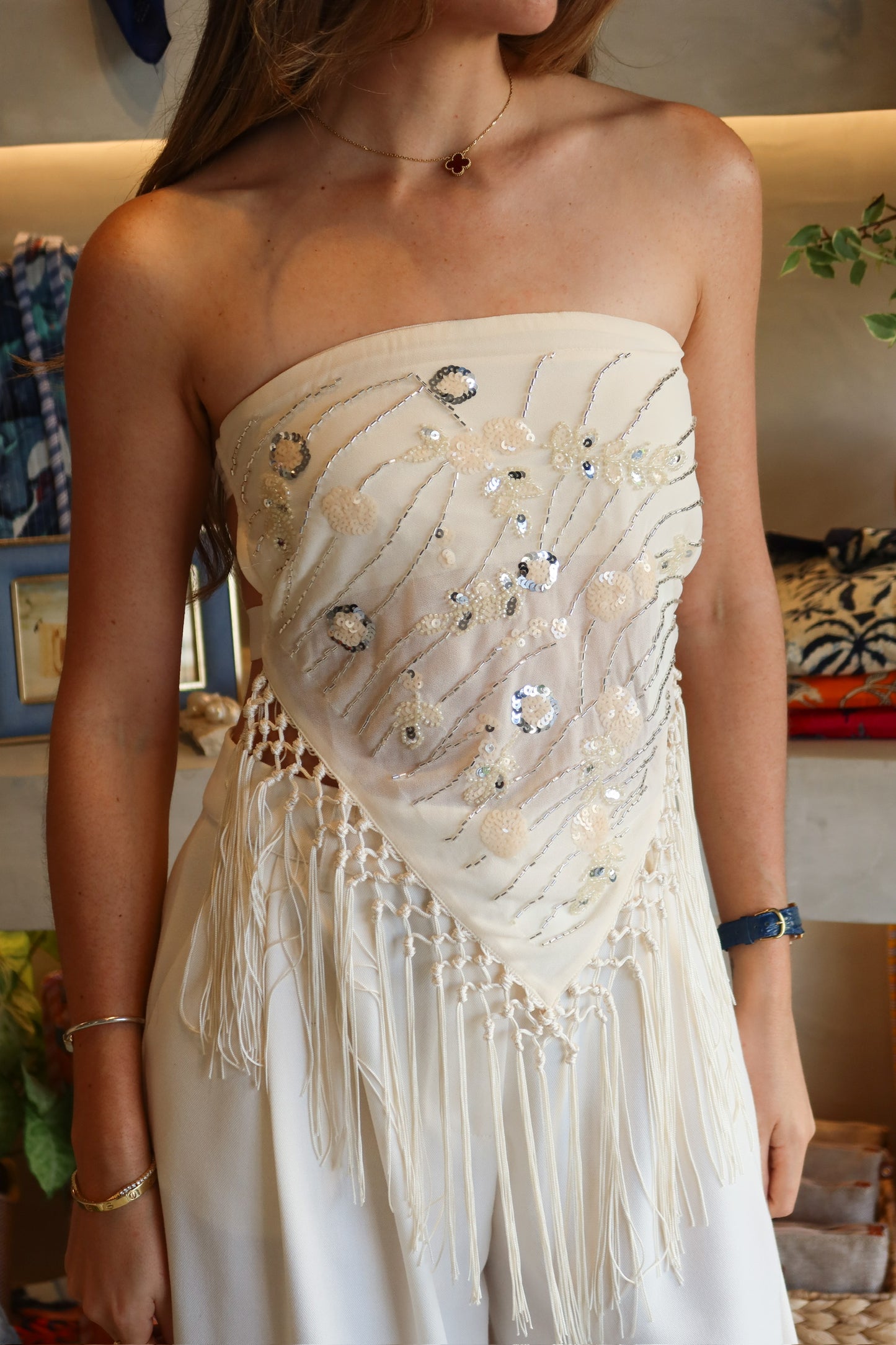 Coachella - Fringe Scarf Top