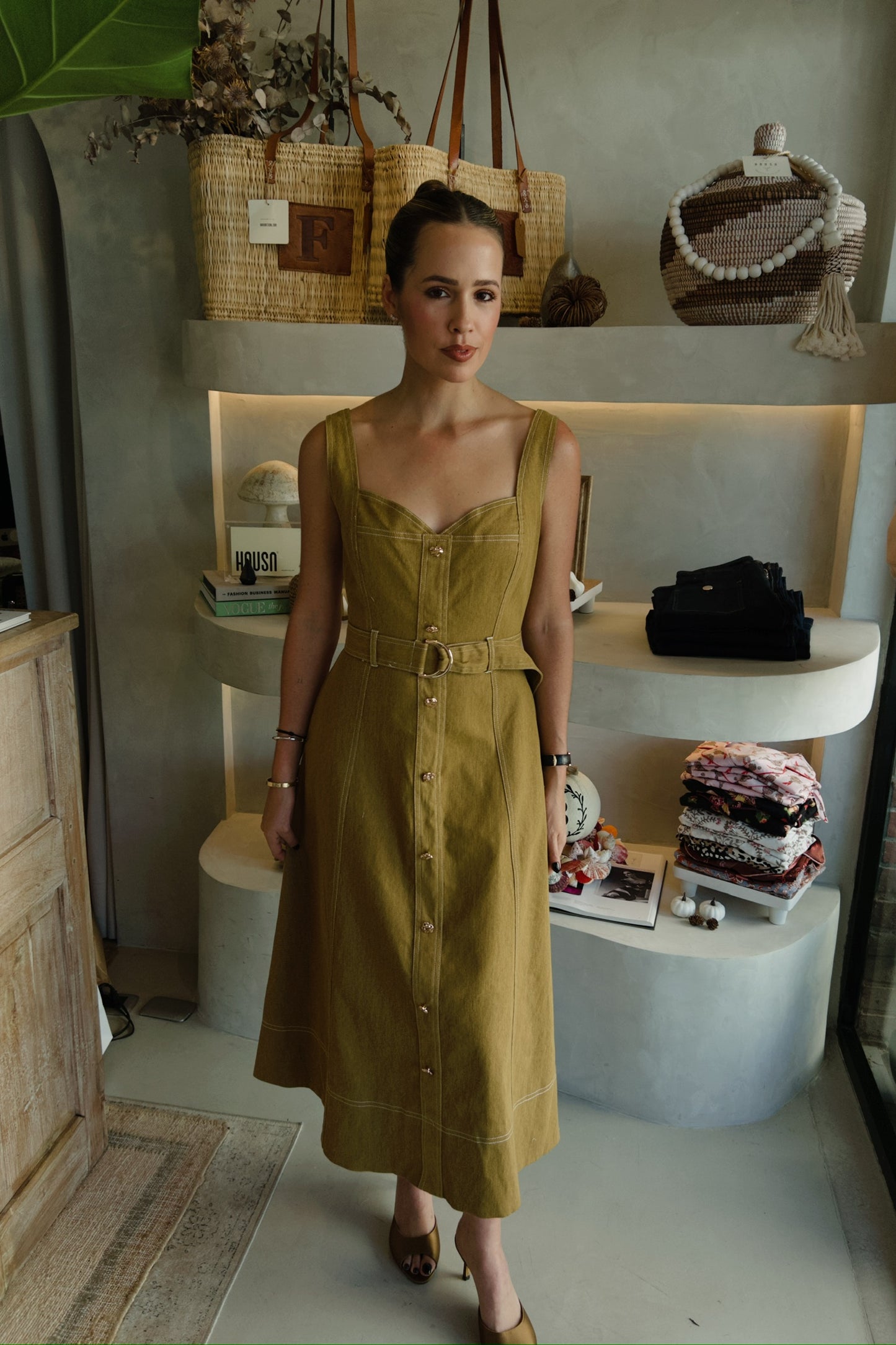 Soho - Mustard Midi Dress