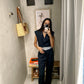 Lía - Two Tone Denim Trouser Set