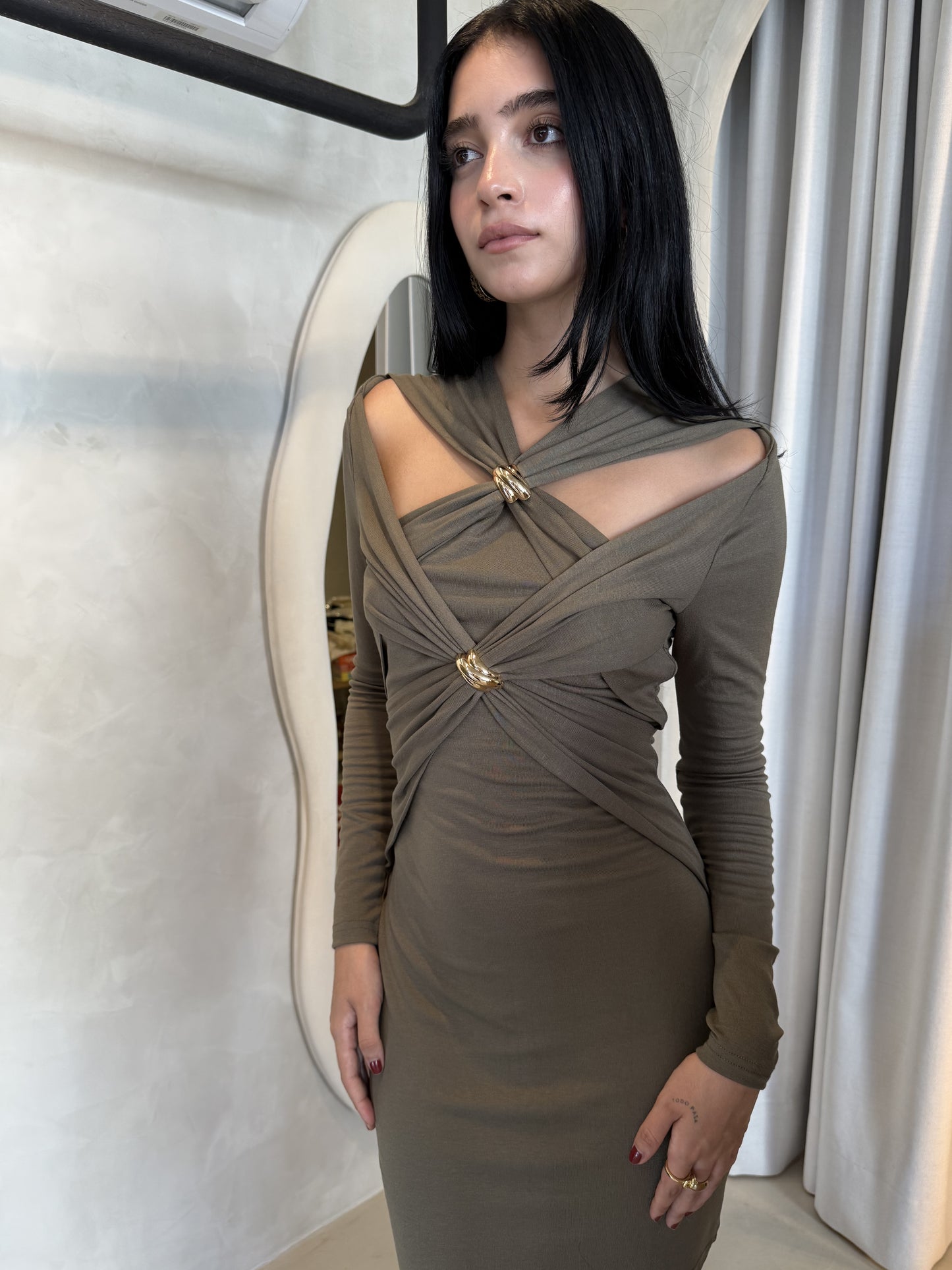 Vicenza Dress - Olive