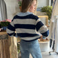 Boston - Stripe Polo Sweater