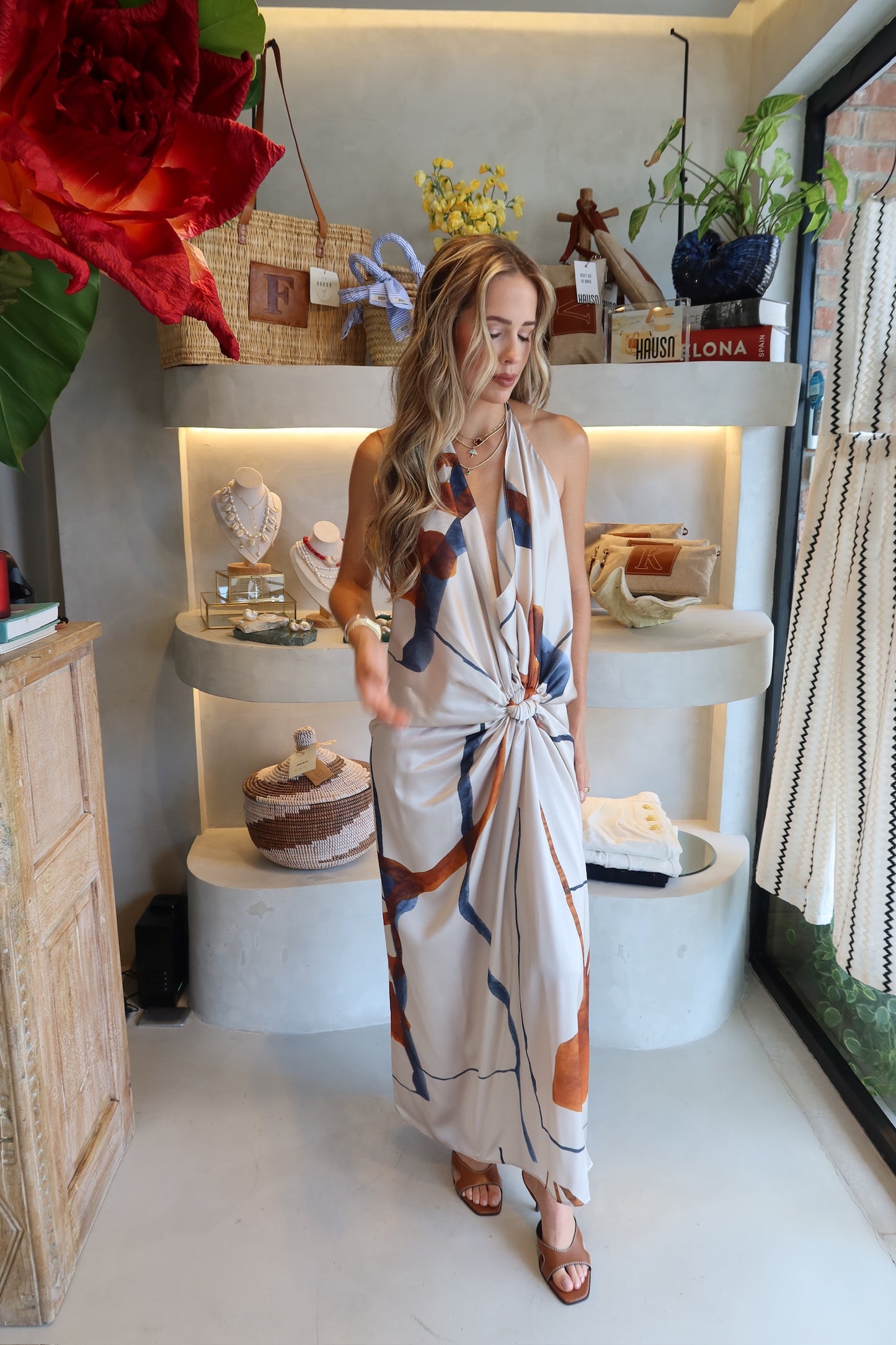 St Barths Stroll - Satin Slip Dress