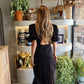 Irma - Black Layered Maxi Dress